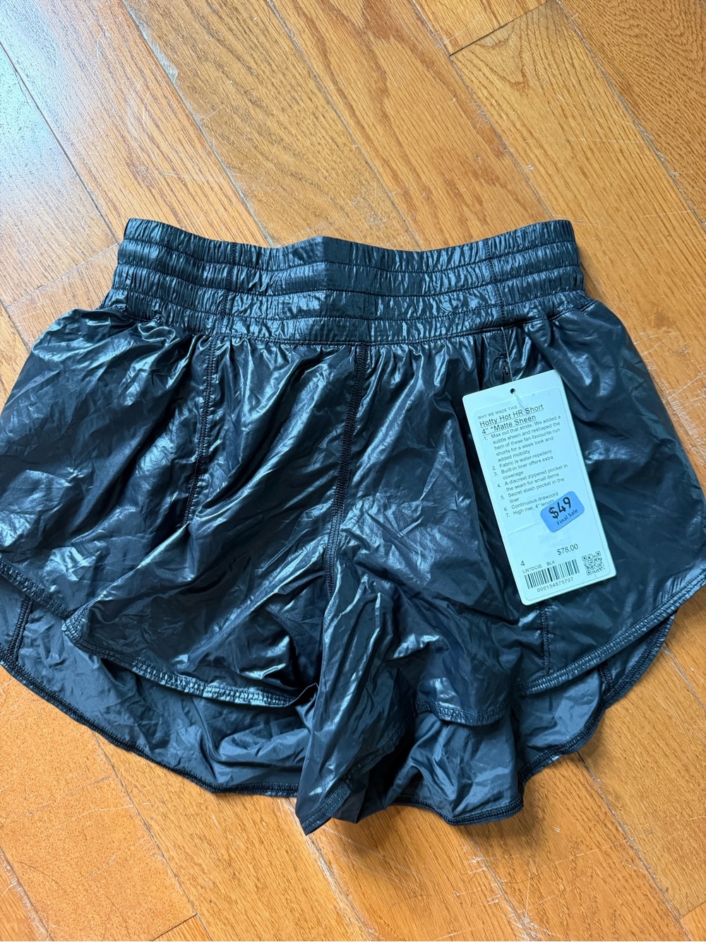 lululemon athletica Women's Black Lightweight Athletic Shorts